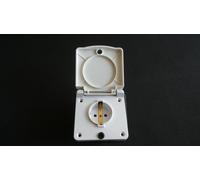 Multifunctional Outdoor Socket White 230 12 V SAT And Antenna Caravan Womo IP44
