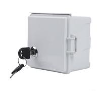 Outdoor Socket Box 86 Type Weatherproof Enclosure with Lock for Garden Power - IP54 Rated Protection 98x95x70mm(White)