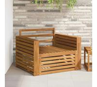 vidaXL 2 Piece Outdoor Sofa Natural