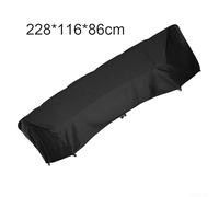 Outdoor Sofa Cover 210D for Curved Sofas Compatible with Sizes 228 * 116 * 86cm, 305 * 99 * 91cm, 483 * 99 * 92cm (228x116x86cm)