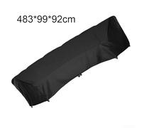 Outdoor Sofa Cover 210D for Curved Sofas Compatible with Sizes 228 * 116 * 86cm, 305 * 99 * 91cm, 483 * 99 * 92cm (483x99x92cm)