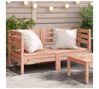 Outdoor Sofa Natural Douglas Solid Pine 63.5x63.5x62.5cm Modular Corner Slatted
