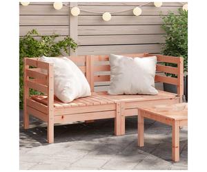 Outdoor Sofa Natural Douglas Solid Pine 63.5x63.5x62.5cm Modular Corner Slatted