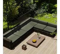 Outdoor Sofa Seat Cushion Cover Waterproof,Outdoor Seat Cushion Cover Removable With Zipper,Sofa Cover L Shape Corner Sofa 2 3 Seater For Garden Furniture Made Of Rattan,Dark grey,63x68x12cm
