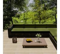 Outdoor Sofa Seat Cushion Cover Waterproof,Outdoor Seat Cushion Cover Removable With Zipper,Sofa Cover L Shape Corner Sofa 2 3 Seater For Garden Furniture Made Of Rattan,Matcha,65x65x10cm