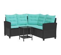 Outdoor Sofa Set 2 pcs Poly Rattan Garden Furniture Patio Seating vidaXL