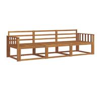 vidaXL Outdoor Sofa Set 3 pcs Natural Solid Acacia Wood