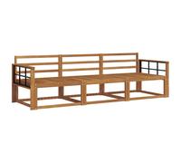 vidaXL Outdoor Sofa Set 3 pcs Natural Solid Acacia Wood