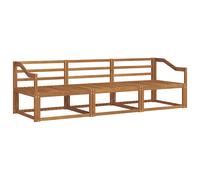 vidaXL Outdoor Sofa Set 3 pcs Natural Solid Acacia Wood