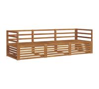 vidaXL Outdoor Sofa Set 3 pcs Natural Solid Acacia Wood