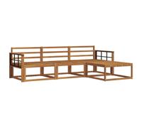 vidaXL Outdoor Sofa Set 4 pcs Natural Solid Acacia Wood