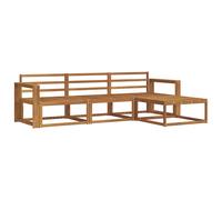 vidaXL Outdoor Sofa Set 4 pcs Natural Solid Acacia Wood