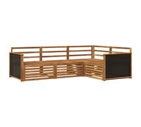 vidaXL Outdoor Sofa Set 4 pcs Natural Solid Acacia Wood
