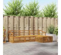 vidaXL Outdoor Sofa Set 4 pcs Natural Solid Acacia Wood