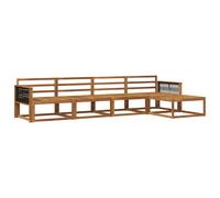 vidaXL Outdoor Sofa Set 5 pcs Natural Solid Acacia Wood
