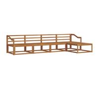 vidaXL Outdoor Sofa Set 5 pcs Natural Solid Acacia Wood