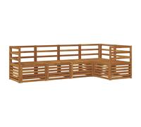 vidaXL Sofa Sets 5 pcs Natural Solid Acacia Wood