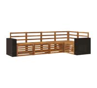 Sectional Sofa Set 5 pcs Solid Acacia Wood Outdoor Garden Furniture vidaXL