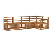 vidaXL Sofa Sets 5 pcs Natural Solid Acacia Wood