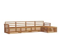 vidaXL Outdoor Sofa Set 5 pcs Natural Solid Acacia Wood