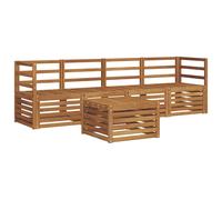 Outdoor Sofa Set 5 pcs Solid Acacia Wood Sectional Garden Furniture vidaXL
