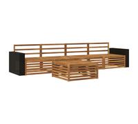 Outdoor Sofa Set 5 pcs Solid Acacia Wood Sectional Garden Furniture vidaXL