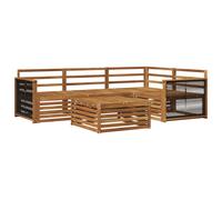 vidaXL Outdoor Sofa Set 5 pcs Natural Solid Acacia Wood