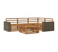 Outdoor Sofa Set 5 pcs Solid Acacia Wood Sectional Garden Furniture vidaXL