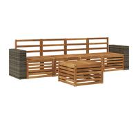 Outdoor Sofa Set 5 pcs Solid Acacia Wood Sectional Garden Furniture vidaXL