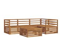 vidaXL Outdoor Sofa Set 5 pcs Natural Solid Acacia Wood