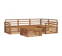vidaXL Outdoor Sofa Set 5 pcs Natural Solid Acacia Wood