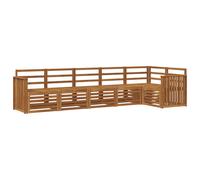 vidaXL Sofa Sets 6 pcs Natural Solid Acacia Wood