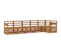 vidaXL Sofa Sets 6 pcs Natural Solid Acacia Wood