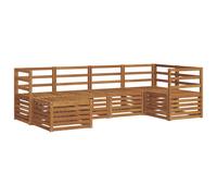 vidaXL Sofa Sets 6 pcs Natural Solid Acacia Wood