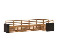 Outdoor Sofa Set 6 pcs Polyester Sectional Garden Furniture Modern vidaXL