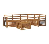vidaXL Sofa Sets 6 pcs Natural Solid Acacia Wood