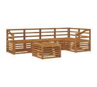 vidaXL Sofa Sets 6 pcs Natural Solid Acacia Wood