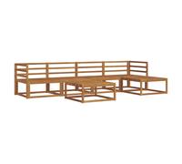 vidaXL Outdoor Sofa Set 6 pcs Natural Solid Acacia Wood
