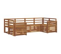 vidaXL Sofa Sets 6 pcs Natural Solid Acacia Wood