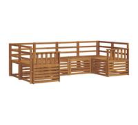 vidaXL Sofa Sets 6 pcs Natural Solid Acacia Wood