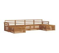 vidaXL Sofa Sets 6 pcs Natural Solid Acacia Wood