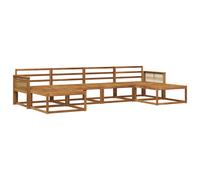 Outdoor Sofa Set 6 pcs Solid Acacia Wood Garden Furniture Patio Seating vidaXL