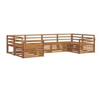 Outdoor Sofa Set 6 pcs Solid Acacia Wood Sectional Garden Furniture vidaXL