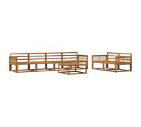 Outdoor Sofa Set 7 pcs Garden Furniture Patio Sofas Sectional Decor vidaXL