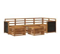 Sectional Sofa Set 7 pcs Solid Acacia Wood Outdoor Garden Furniture vidaXL