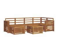 vidaXL Sofa Sets Natural Solid Acacia Wood