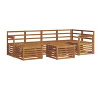 Sectional Sofa Set 7 pcs Solid Acacia Wood Outdoor Garden Furniture vidaXL