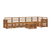 Sectional Sofa Set 7 pcs Solid Acacia Wood Sets Garden Furniture Patio vidaXL