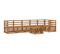 Sectional Sofa Set 7 pcs Solid Acacia Wood Sets Garden Furniture Patio vidaXL