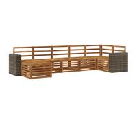 Outdoor Sofa Set 7 pcs Sectional Garden Furniture Terrace Seating Patio vidaXL